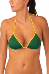 MIX REGGISENO TRIANGOLO DONNA  VERDE/GIALLO PAMY BOSCOGIALLO BE BEACH